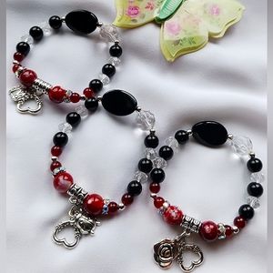 Handmade Stretch Bracelet "Ladybug"